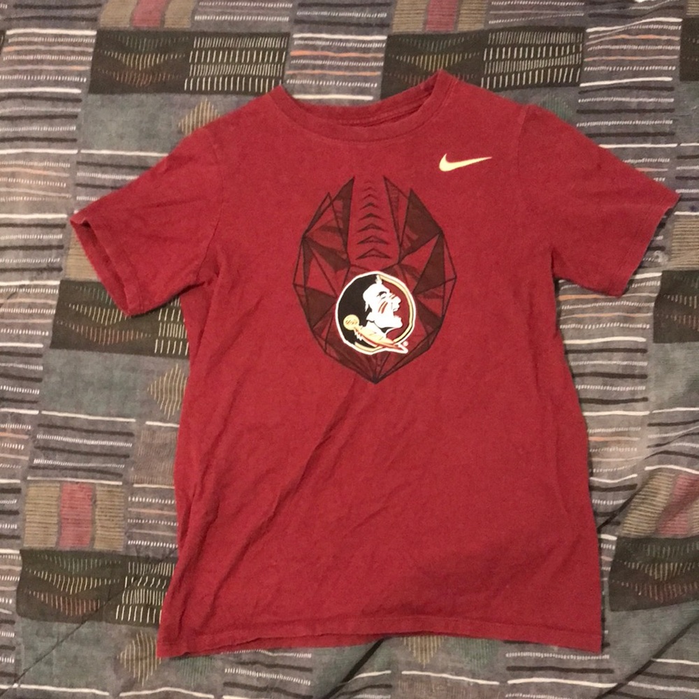 Nike seminoles shirt burgundy